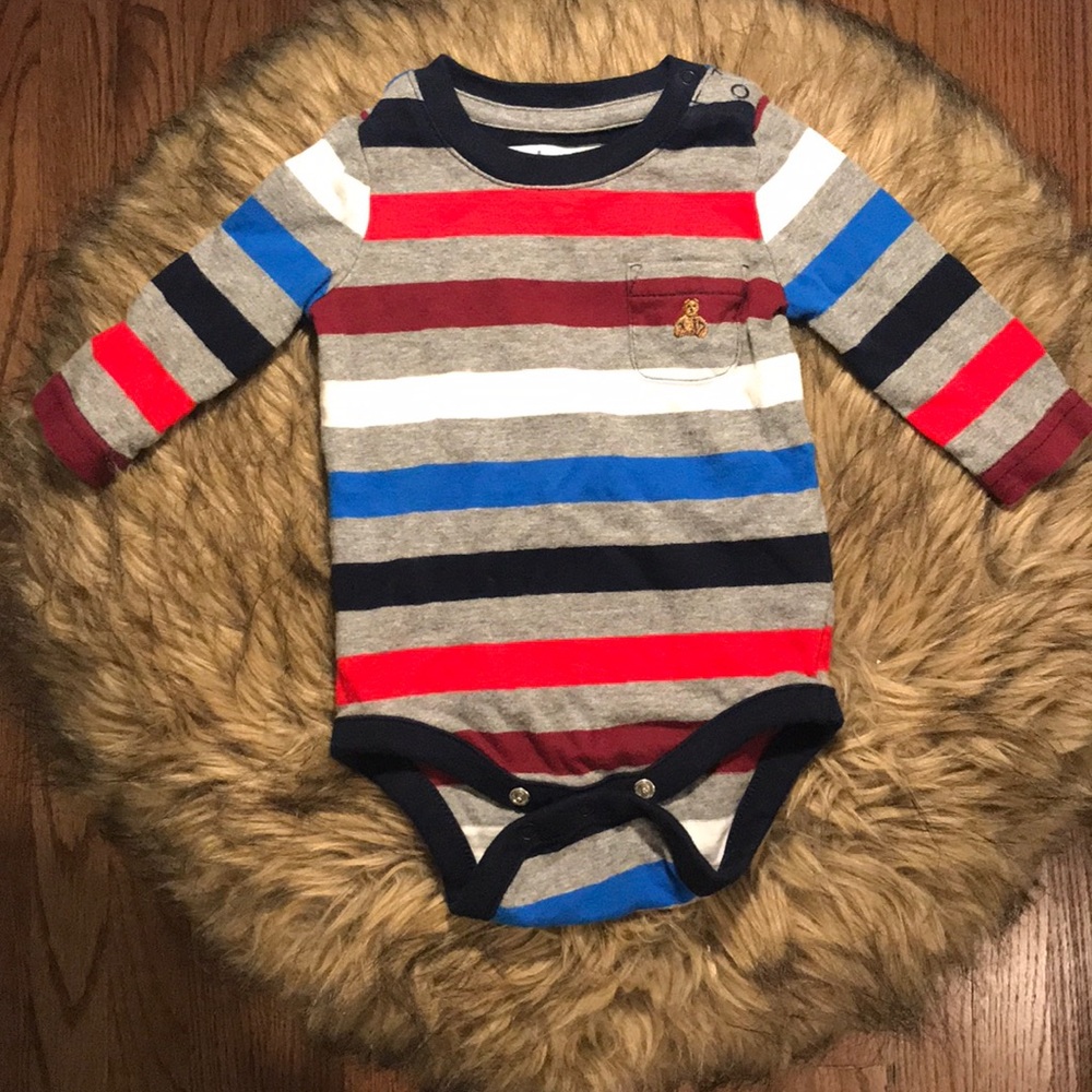 GAP Striped Bodysuit. Infant Boy Size 0-3m